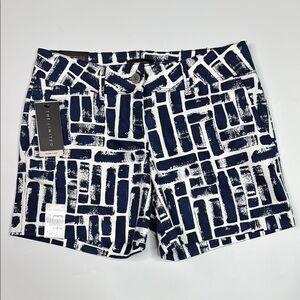 The Limited Navy Bursh Stroke Basic Tailored Shorts Size 4 NWT